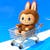 Labubu Rides a Cart