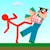 Red Stickman vs Craftmans